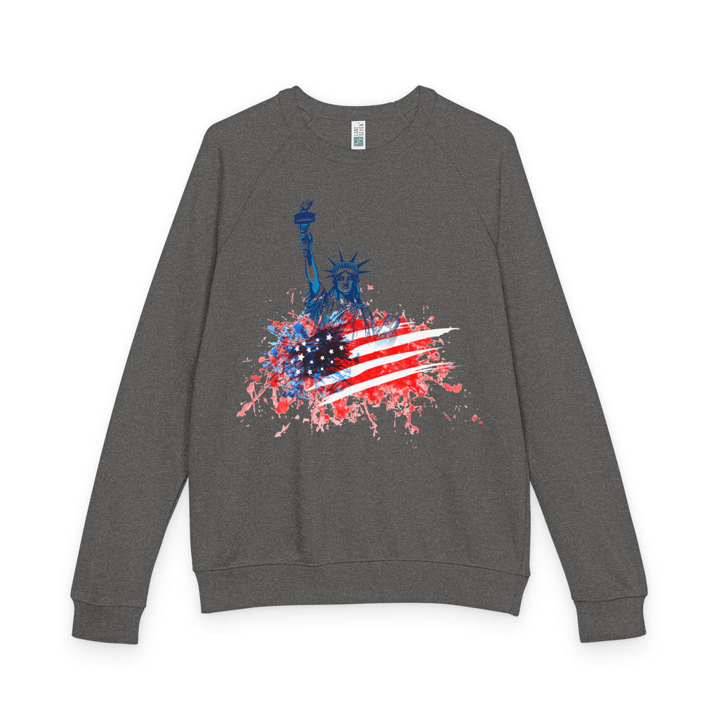 Statue of Liberty American Flag Crewneck Sweatshirt